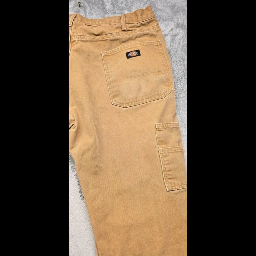 Dickies Carpenter Pants Mens 38x32 Brown W416FID Relaxed Straight Fit Workwear‎ - Picture 6 of 16